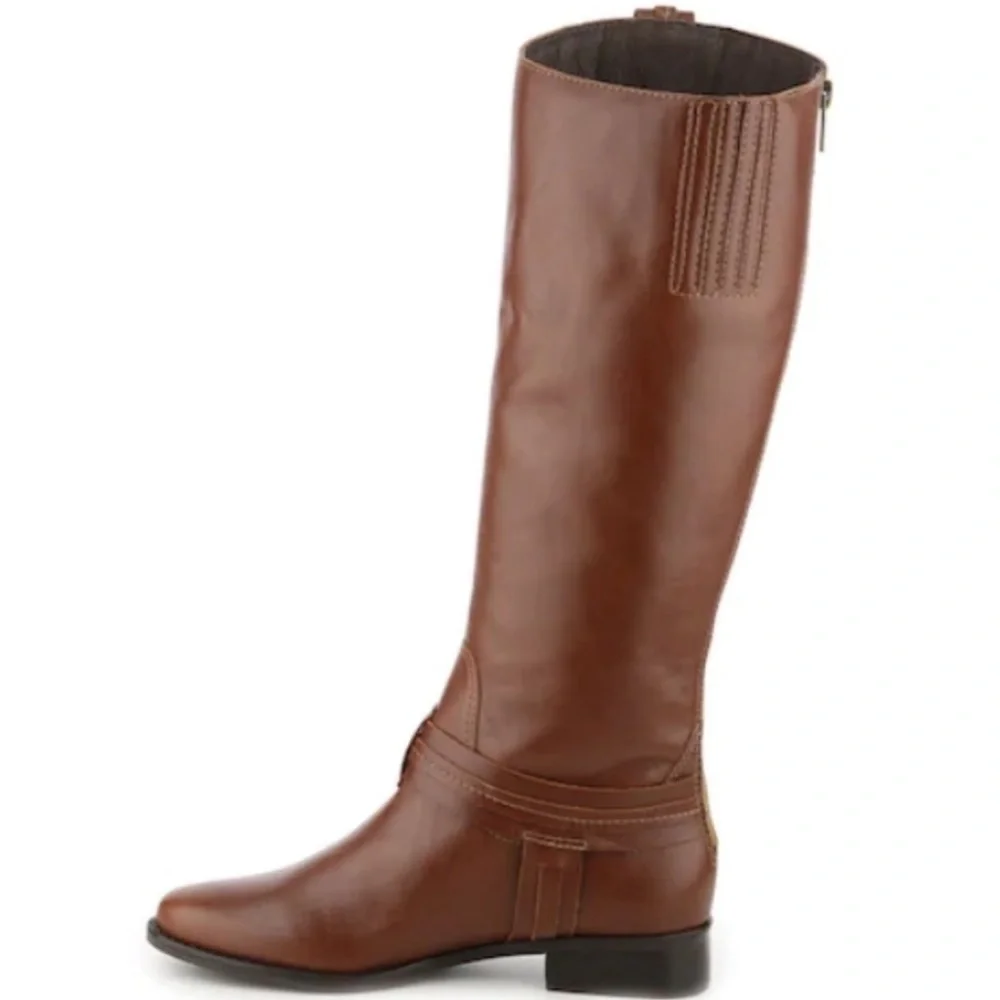 Matisse Flashback Leather Tall Riding Boots SIZE 7 block heel biker winter boots